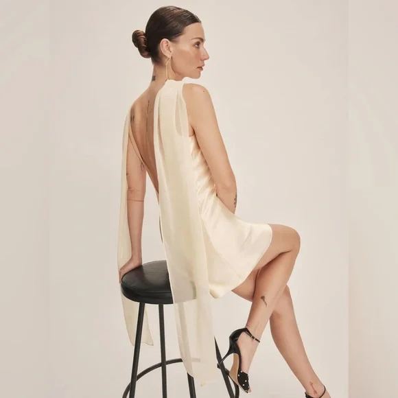 Reformation Ecru Dress